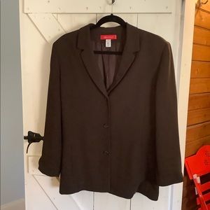 Ann Klein brown suit, skirt and jacket
